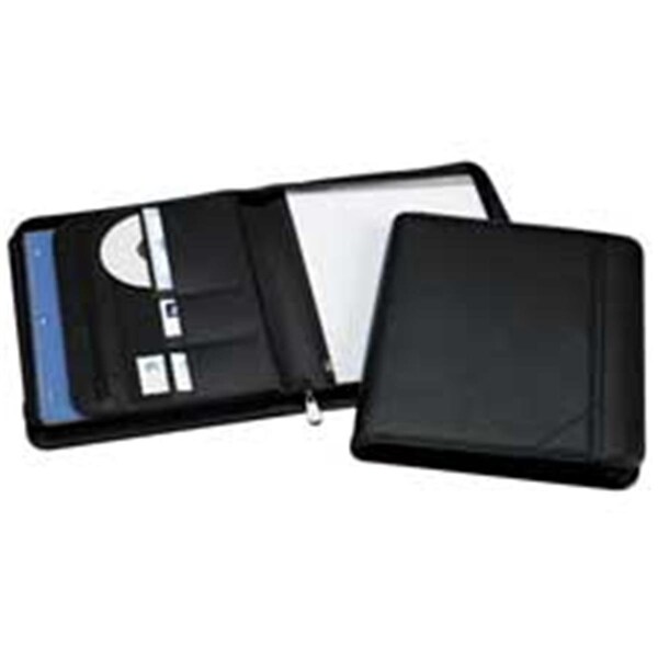 Workstation Zipper Pad Holder- Exterior Pocket- 2 CD-Card Pockets- Black WO960660 - main